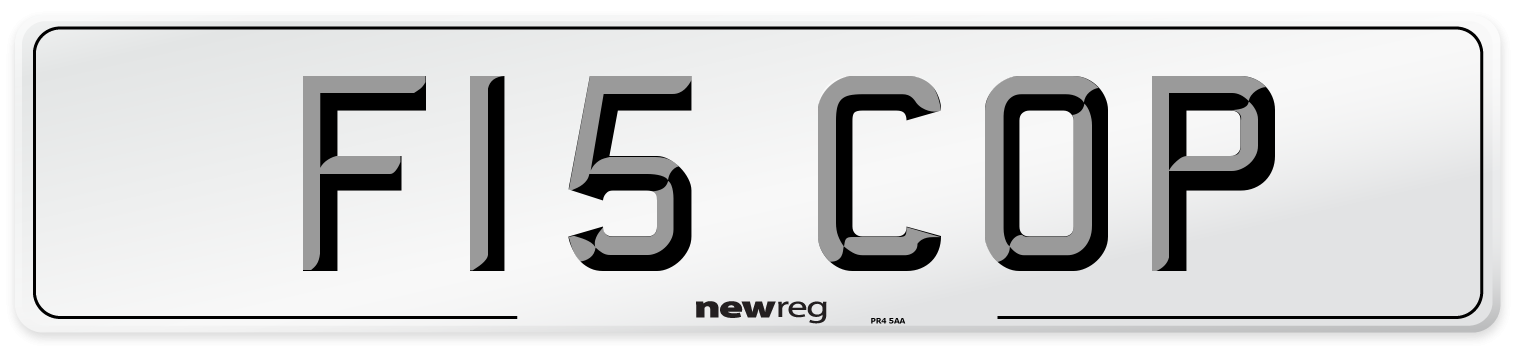 F15 COP Number Plate from New Reg